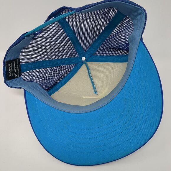 Fly Racing Snapback Mesh Back Trucker Hat Blue One Size Yupoong - Picture 6 of 8